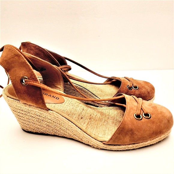 Lucky Brand Women\'s Keller Suede Leather Wedge Espadrille Sandals Size 8.5M main image 8